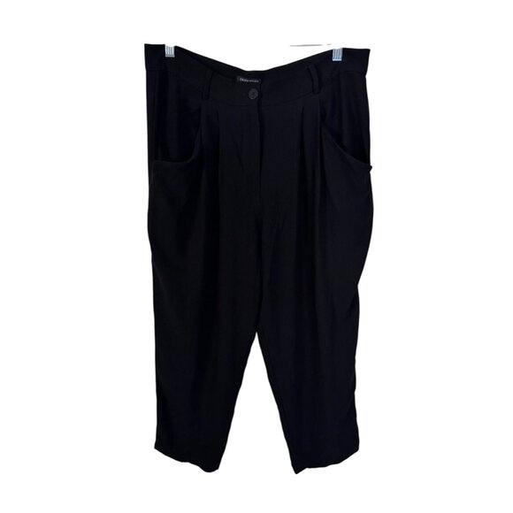Eileen Fisher silk georgette crepe carrot pant tapered ankle size M minimalist‎ - Picture 1 of 6